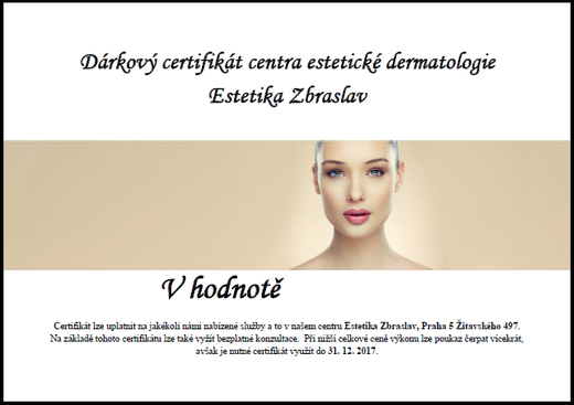 Dárkový certifikát